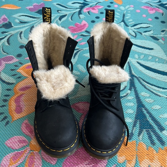 Dr. Martens 1460 Serena Faux Fur-Lined Boots - Picture 11 of 15